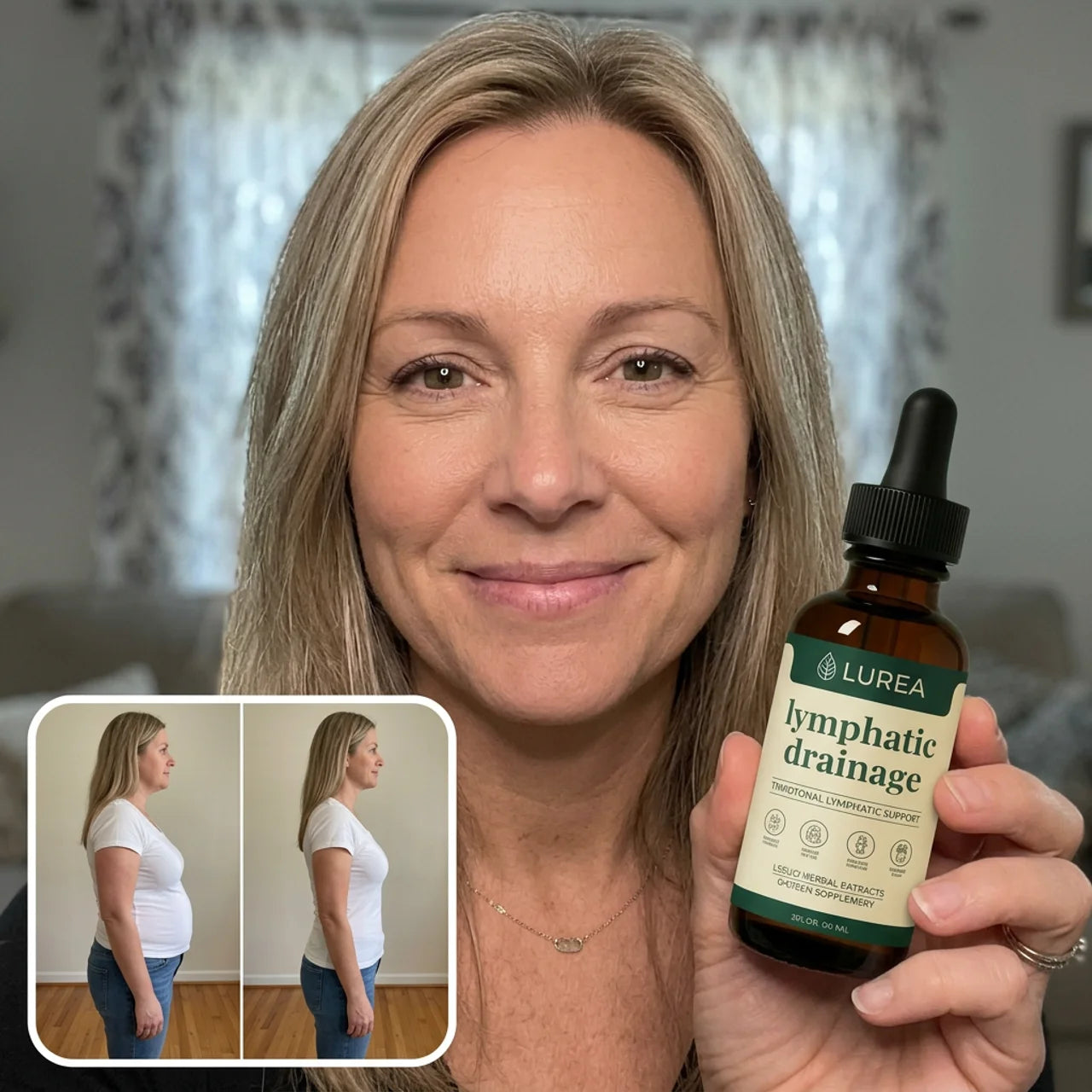 Lurea® Lymphdrainage-Tropfen im Alltag angewendet