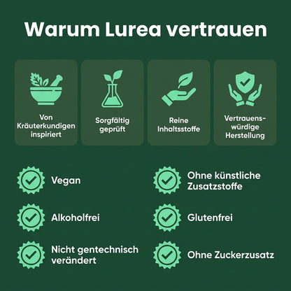 Lurea® Lymphdrainage-Tropfen Natürliche Linderung bei Wassereinlagerungen im Gesicht, Bauch und an den Beinen