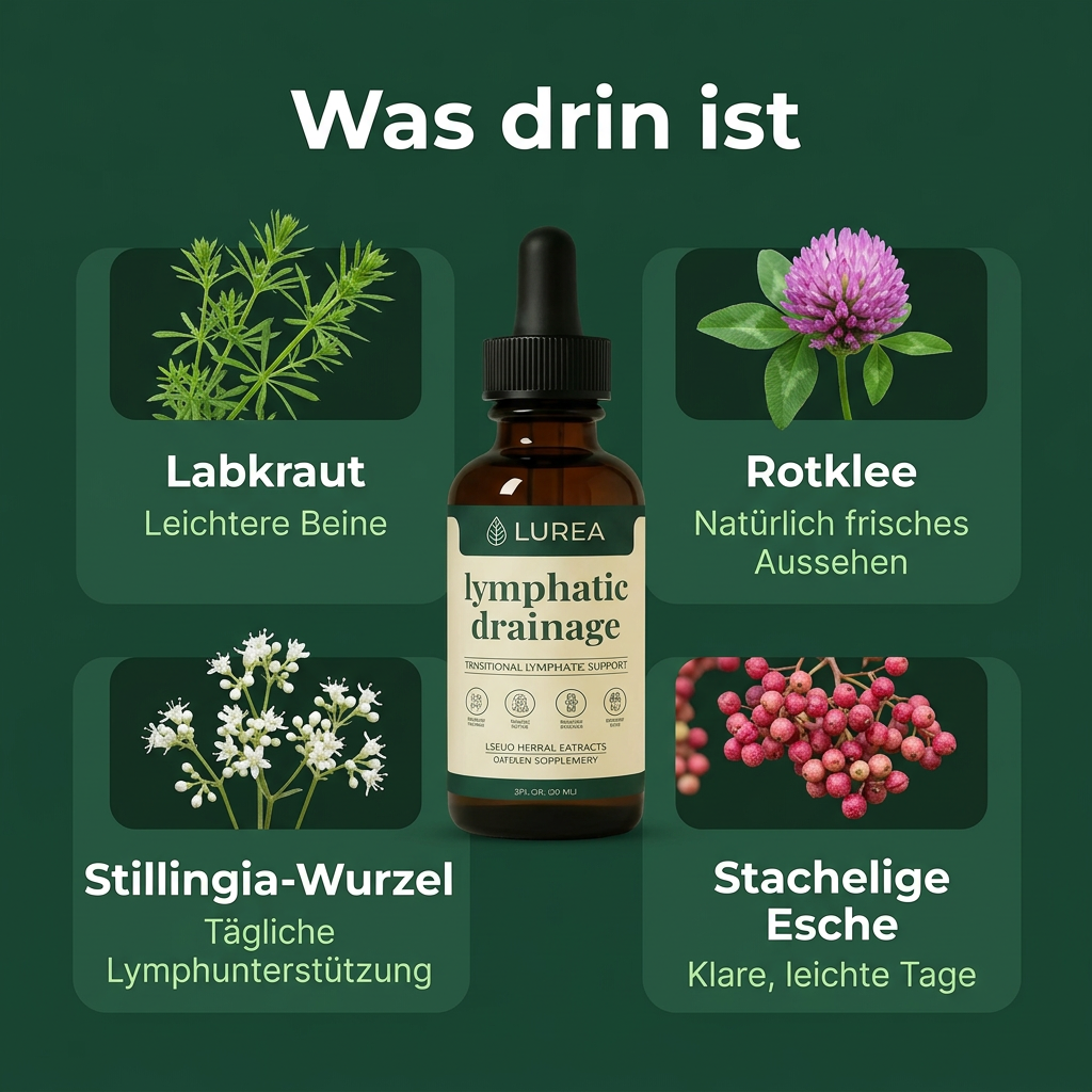 Inhaltsstoffe der Lurea® Lymphdrainage-Tropfen